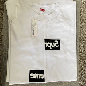 Supreme Comme des Garcons SHIRT Split Box Logo Tee